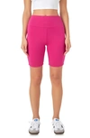 Grey Lab Bike Shorts In Fuchsia
