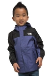 The North Face Kids' Antora Waterproof Recycled Polyester Rain Jacket In Cave Blue