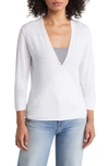 Tommy Bahama Addison Linen Blend Cardigan In White