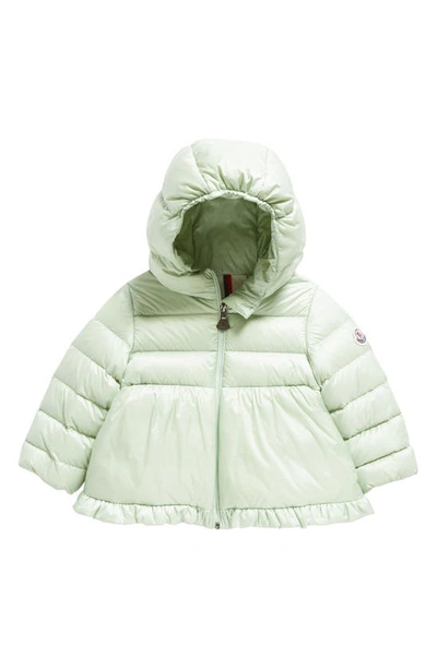 Moncler Babies' Kids' Odile Hooded Down Jacket In Green