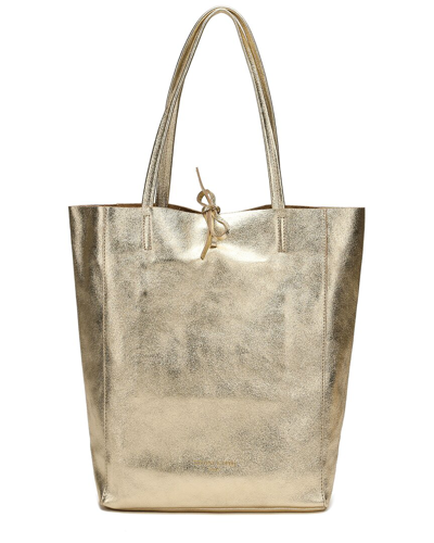 Tiffany & Fred Soft Metallic Leather Tote