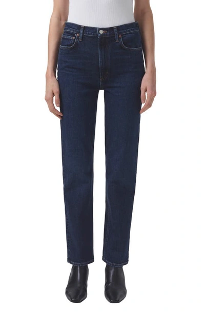 Agolde High Waist Stovepipe Jeans In Song