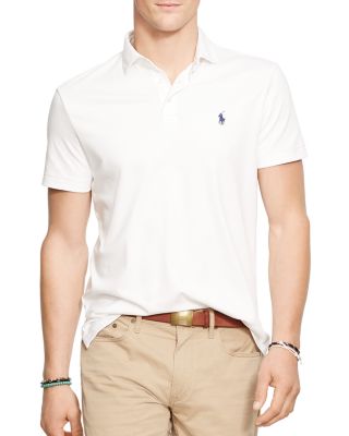 Polo Ralph Lauren Slim-fit Soft Touch Cotton-pima Polo Shirt In White ...