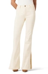 Joe's Frankie Side Slit Mid Rise Bootcut Jeans In Double Cream