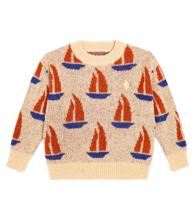 The Animals Observatory Kids' Bull Sweater In Multicoloured