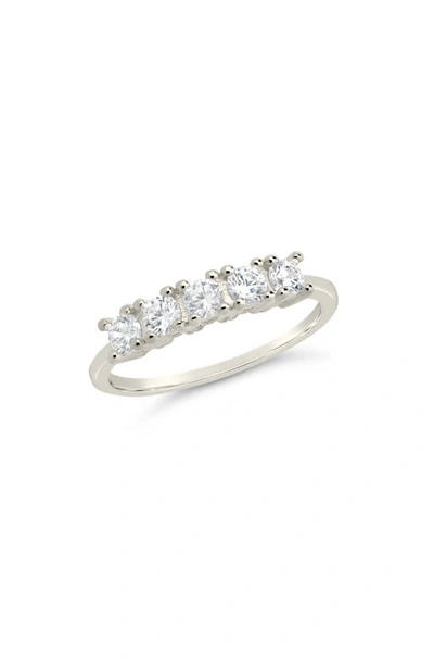 Sterling Forever Rowan Cubic Zirconia Ring In Silver