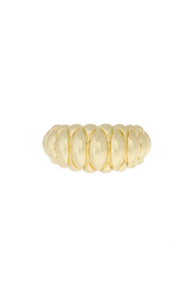 Nordstrom Rack Demi Fine Scalloped Ring In Gold