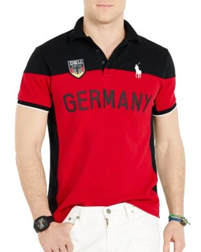 Polo Ralph Lauren Germany Slim Fit Polo Shirt In Polo Black | ModeSens