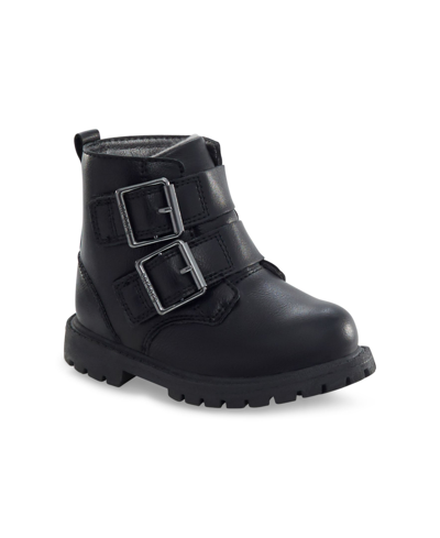Carter's Baby Girls Clary Double Buckle Detail Boot In Black