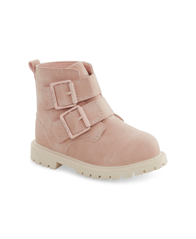 Carter's Baby Girls Clary Double Buckle Detail Boot In Pink