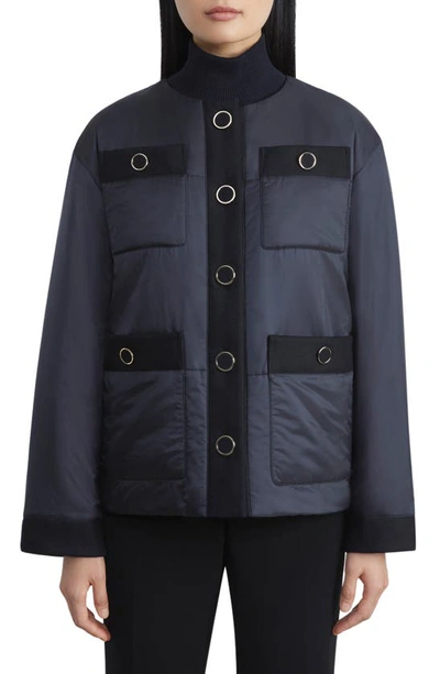 Lafayette 148 Patch Pocket Insulated Jacket In Black