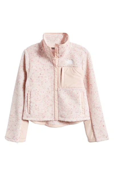 The North Face Kids' Big Girls Fleece Mashup Jacket In Pink Moss
