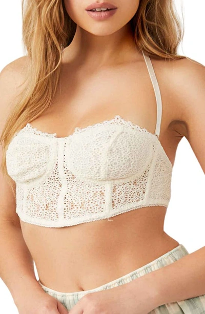 Free People Madi Lace Bustier In White