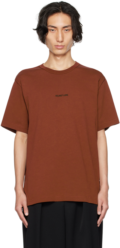 Helmut Lang Burgundy Inside Out T-shirt In Red