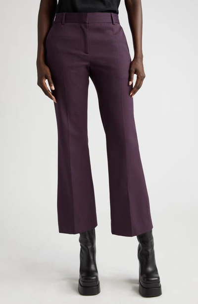 Altuzarra Fossett Stretch Wool Ankle Pants In Purple