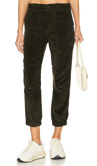 Citizens Of Humanity Agni Crop Corduroy Utility Pants In Seaweed Corduroy