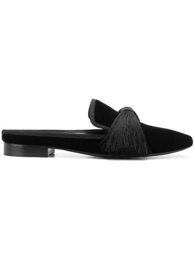 Aleksander Siradekian Tassel Bow Mules - Black