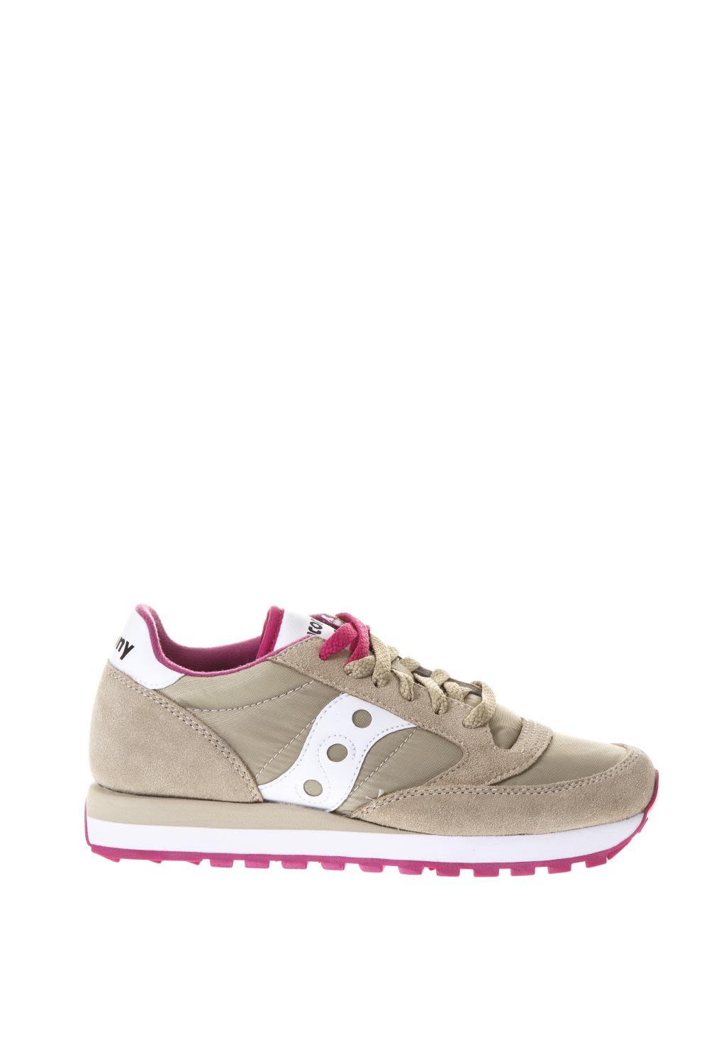 Saucony Jazz Beige Nylon \u0026 Suede Sneakers | ModeSens