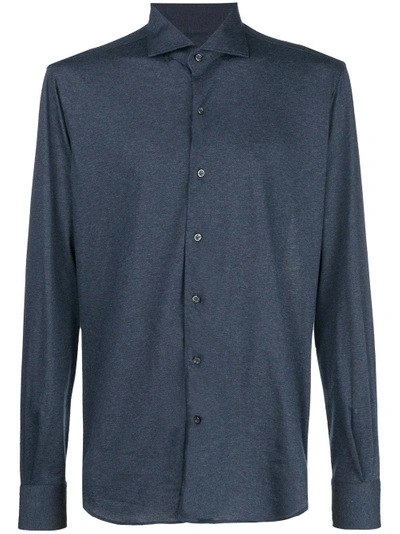 Orian Plain Button Down Shirt - Blue