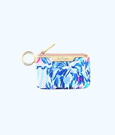 Lilly Pulitzer Key Id Card Case In Seasalt Blue Shell We Dance Accessories Small