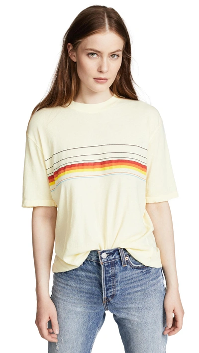 Elizabeth And James Link Boyfriend Tee In Yellow