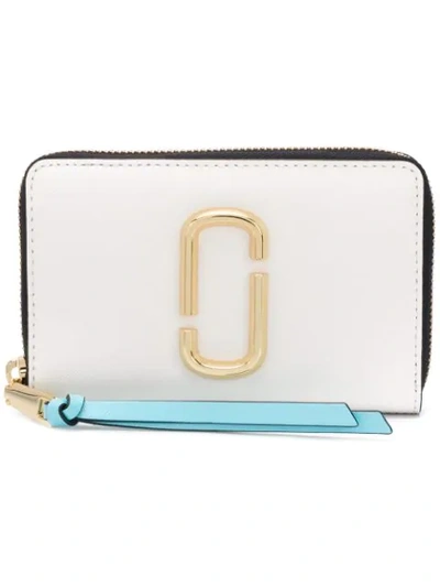 Marc Jacobs Snapshot Compact Wallet In Porcelain