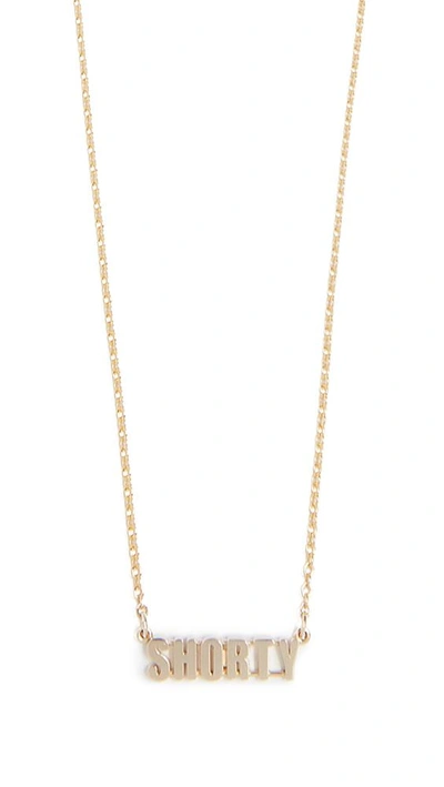 Established 14k Gold Shorty Necklace In Yellow Gold