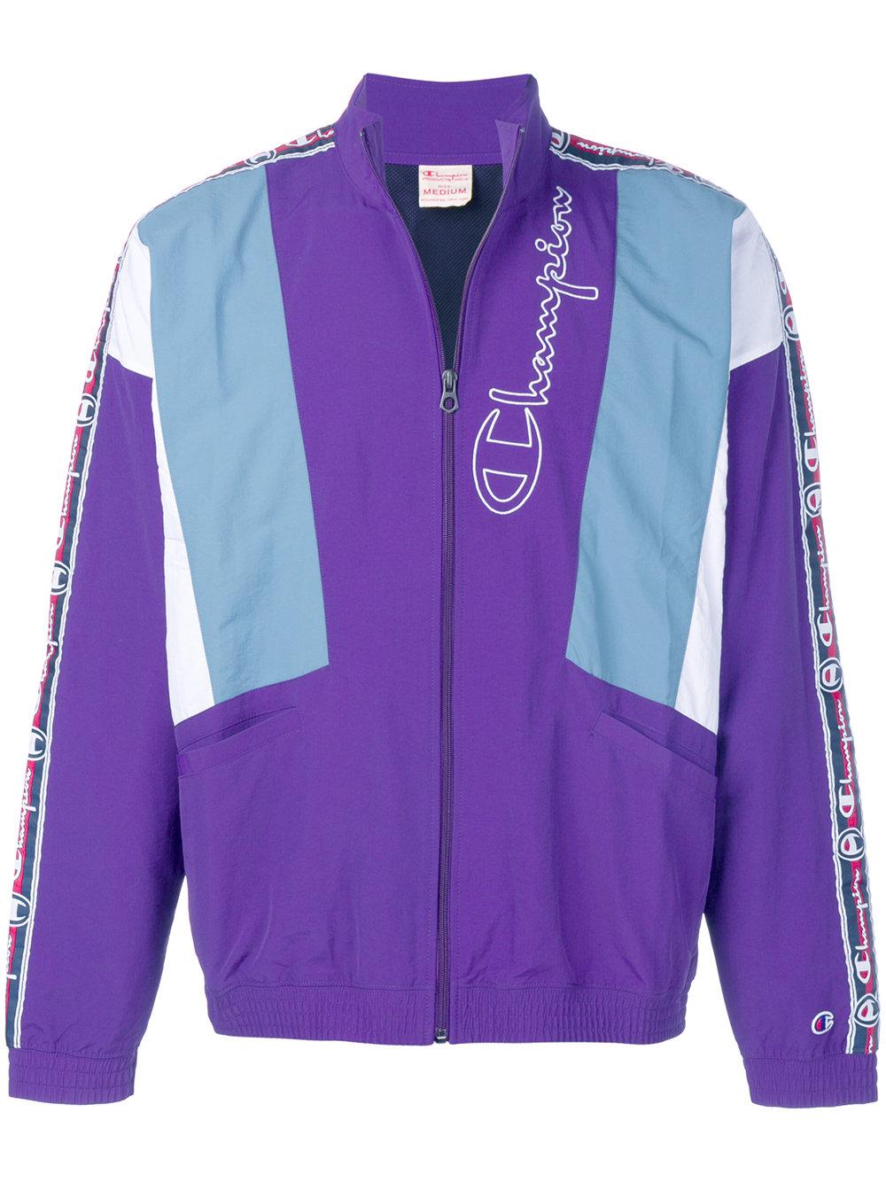 champion purple track top