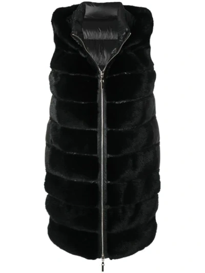 Cara Mila Camille Reversible Gilet In Black