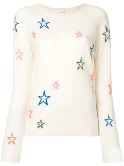 Chinti & Parker 3d Star Sweater - White