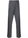 Pt01 Checked Trousers In Grey