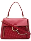 Chloé Faye Tote Bag In Red