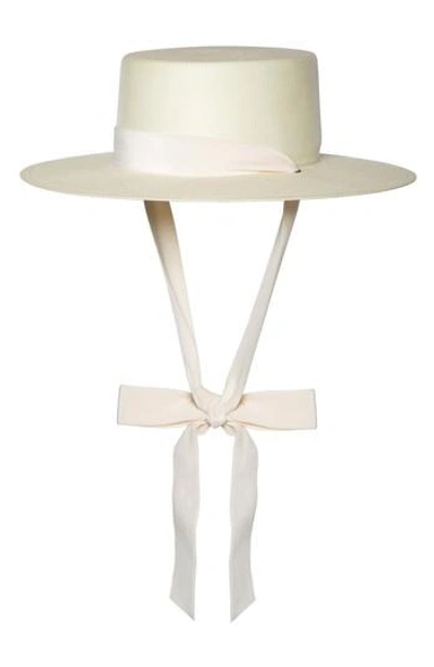 Bijou Van Ness The Heiress Straw Bolero Hat - Ivory