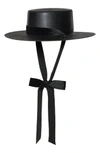 Bijou Van Ness The Heiress Straw Bolero Hat - Black