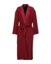 Space Style Concept Overcoats In Maroon