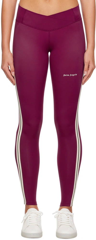 Palm Angels Purple New Classic Leggings In Violet