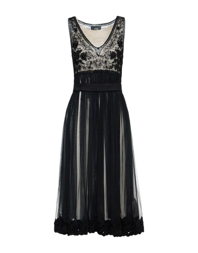Class Roberto Cavalli Synthetic Midi Dress in Black Womens Clothing Dresses Casual and day dresses 