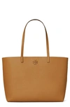 Tory Burch Mcgraw Leather Tote In Tiramisu