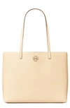 Tory Burch Mcgraw Leather Tote In Brie