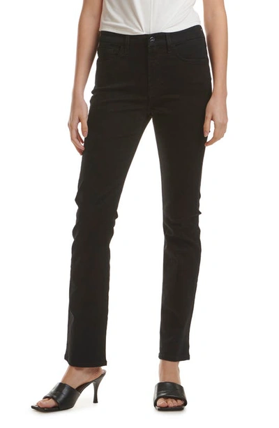 Jen7 By 7 For All Mankind Slim Straight Leg Jeans In Clasblknoi