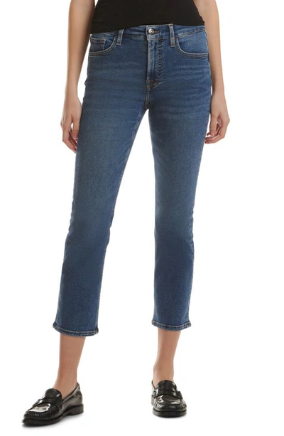 Jen7 By 7 For All Mankind Mid Rise Ankle Slim Straight Leg Jeans In Brynn