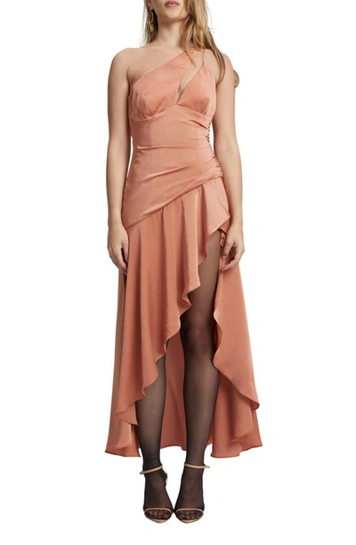 Bardot Faye One-shoulder Cutout Cocktail Dress In Pink