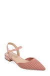 Journee Collection Ansley Pointed Toe Pump In Blush
