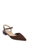 Journee Collection Ansley Pointed Toe Pump In Brown