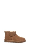 Bearpaw Kids' Shorty Faux Fur Boot In Hickory