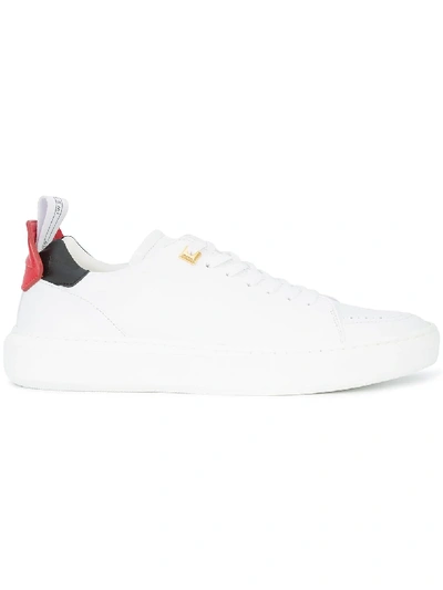 Buscemi Uno Sport Leather Low-top Trainers In White