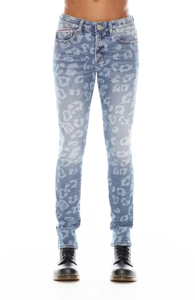 Cult Of Individuality Punk Bleached Superskinny Jeans In Leopard