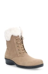 Propét Winslow Water Repellent Faux Fur Lined Boot In Latte