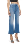 Mother The Hustler Roller Ankle Wide Leg Jeans In High On The Hog