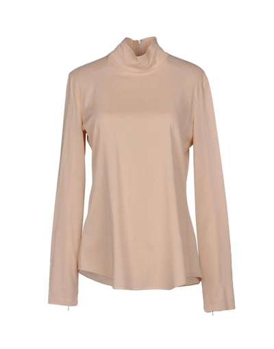 Theory Blouse In Light Pink